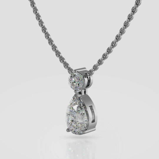 The Serenya Tearfall -  Diamond Pendant