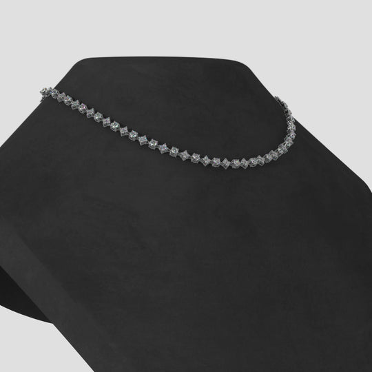 Freydís Bloom -  Alternating Diamond Necklace