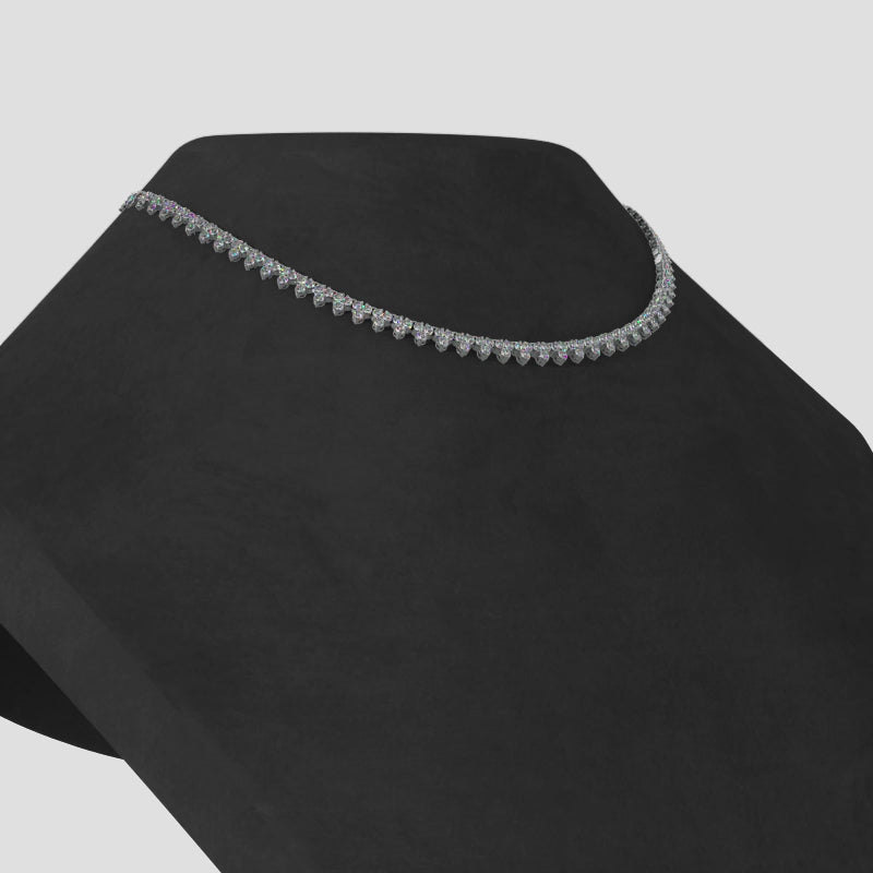 The Skadi Trident Necklace -  Diamond Necklace