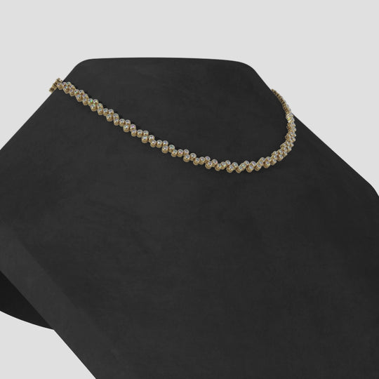 The Freyadis Cascade -  Bubble Diamond Necklace