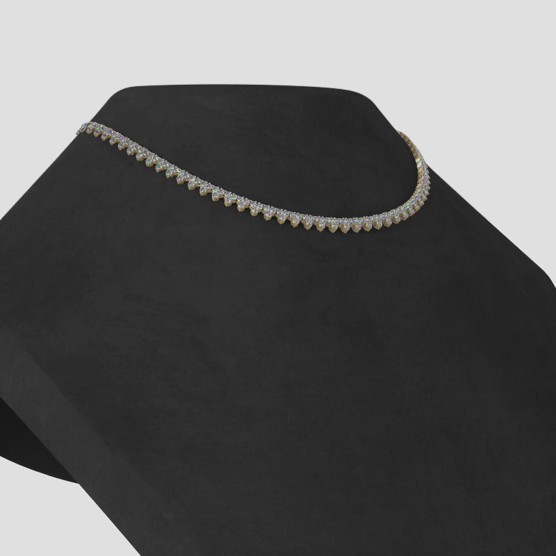 The Skadi Trident Necklace -  Diamond Necklace