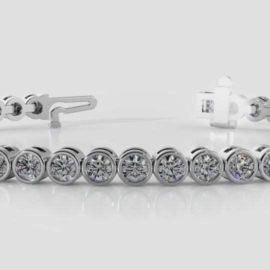 The Alvara - Bezel-Set Diamond Tennis Bracelet