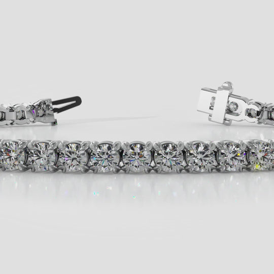 The Brynja - Claw set Diamond Tennis Bracelet