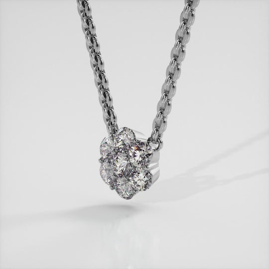 The Sigrun Bloom -  Diamond Pendant