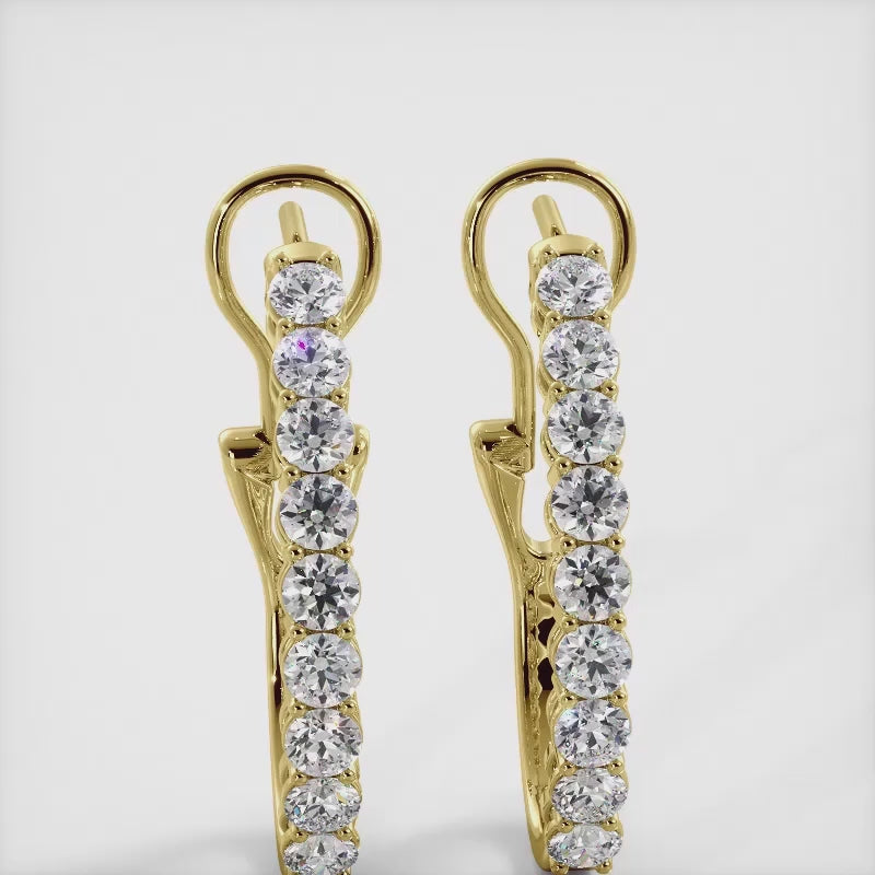 The Idrisyn Hoops - Diamond Hoops