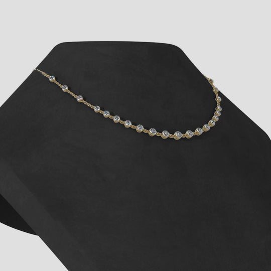 The Eirwyn -  Scattered Graduated Diamond Necklace