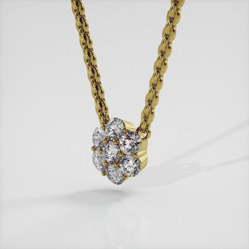 The Sigrun Bloom -  Diamond Pendant