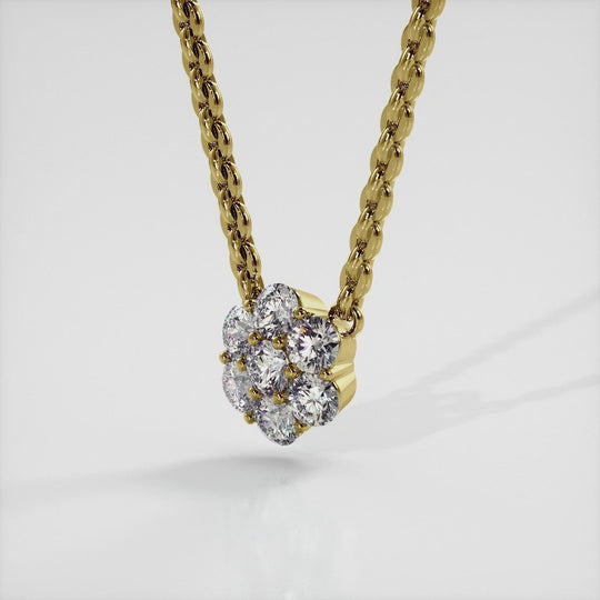 The Sigrun Bloom -  Diamond Pendant