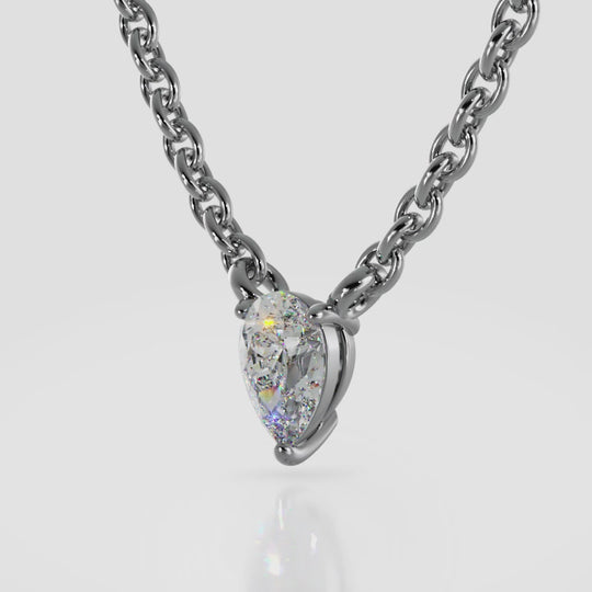 The Elowen Dewfire -  Diamond Pendant