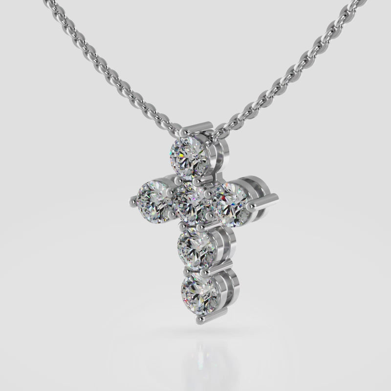 The Solveig Dawncross  -  Diamond Pendant