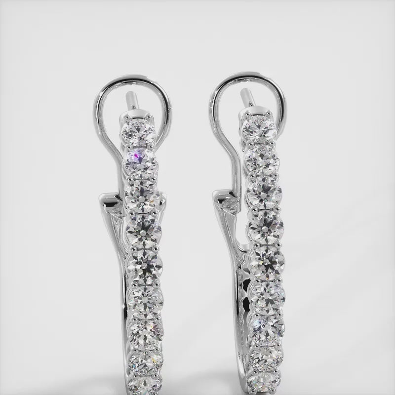 The Idrisyn Hoops - Diamond Hoops