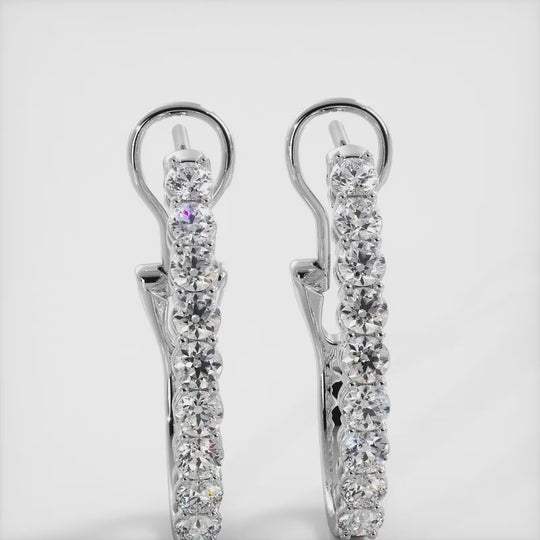The Idrisyn Hoops - Diamond Hoops