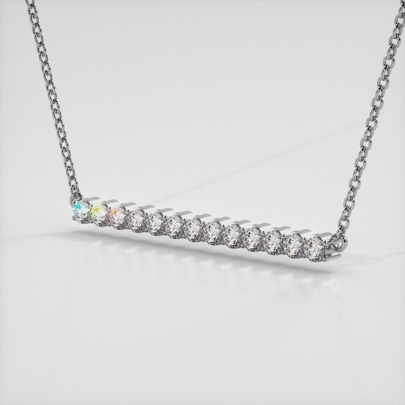 The Yrsa Fireline-  Diamond Pendant