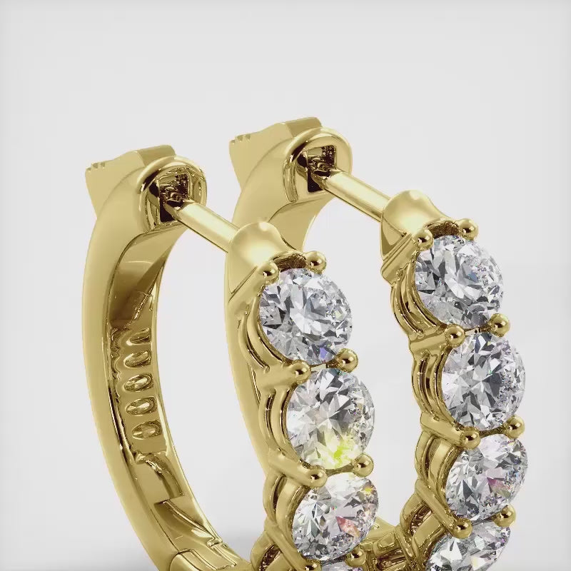 The Freyette Hoops - Diamond Hoops