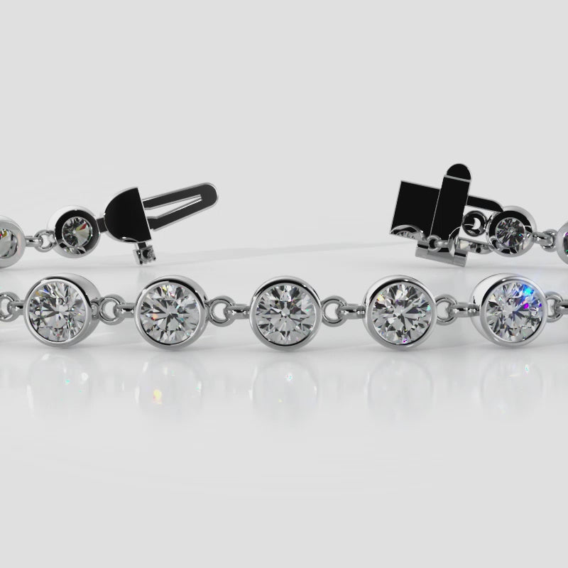The Eira - Bezel-Set Chain-Link Diamond Bracelet