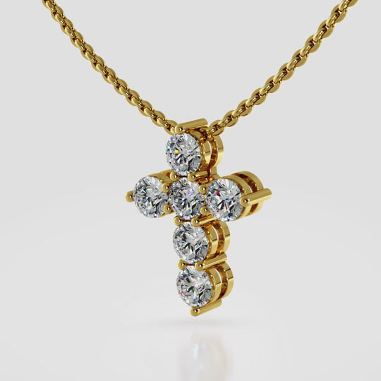 The Solveig Dawncross  -  Diamond Pendant