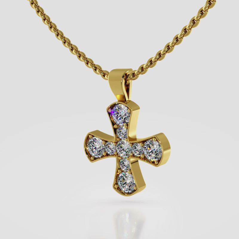 The Brynhild Sigil  -  Diamond Pendant