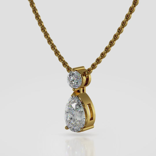 The Serenya Tearfall -  Diamond Pendant