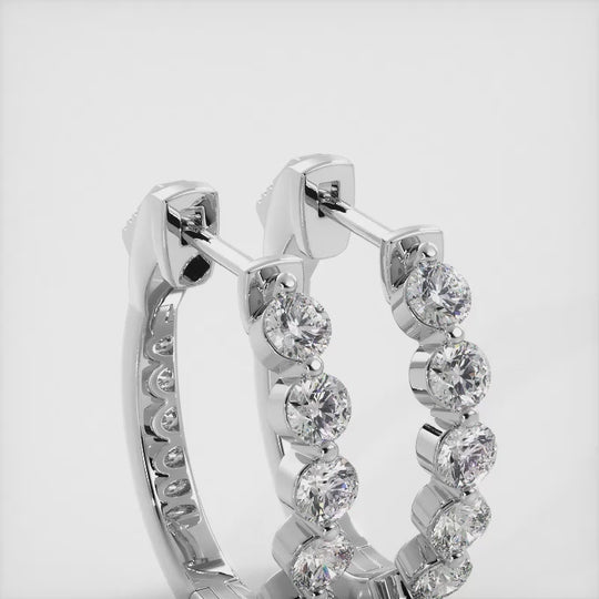 Thalara Hoops - Diamond Hoops